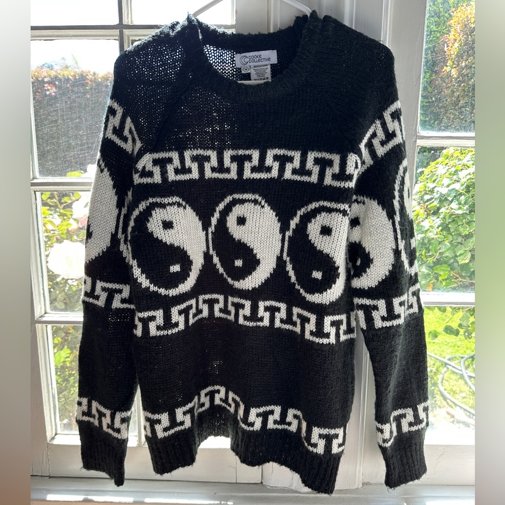 UO urban outfitters yin yang knit sweater